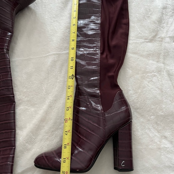 Circus by Sam Edelman Over the Knee Boots - Deep Burgundy - Picture 6 of 8